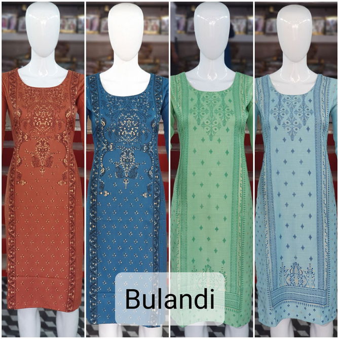 Ff Bulandi Wholesale Printed Designer Kurtis Catalog